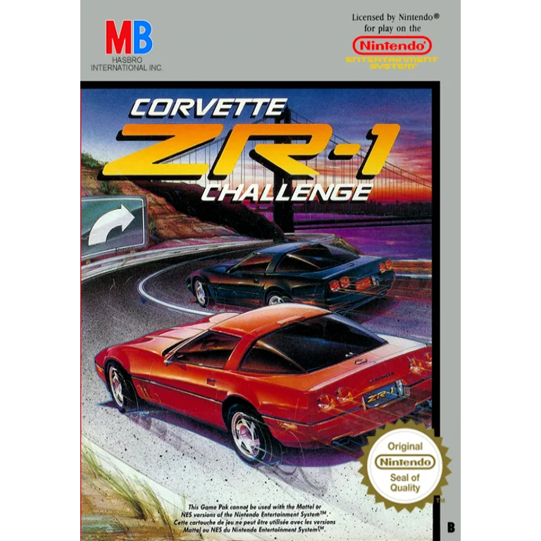 Jaquette de Corvette ZR 1 Challenge 1 sur Nes