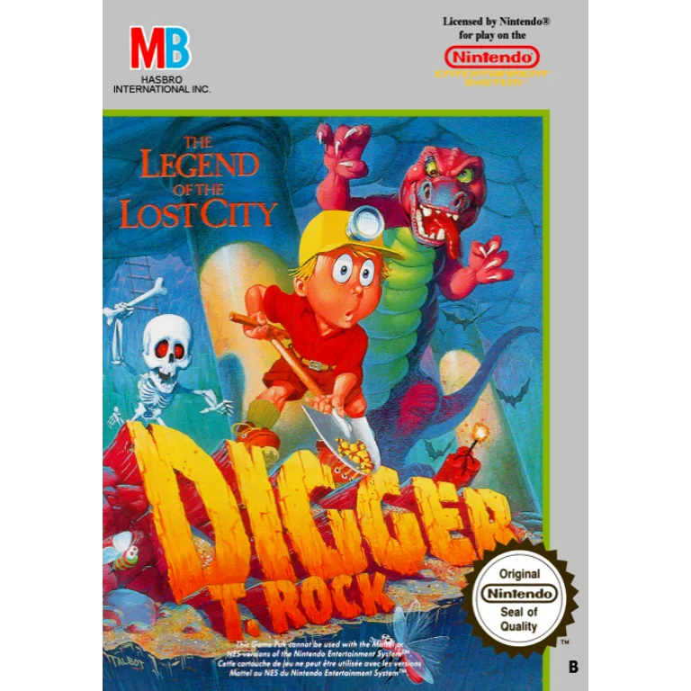 Jaquette de Digger T. Rock The Legend of the Lost City 1 sur Nes