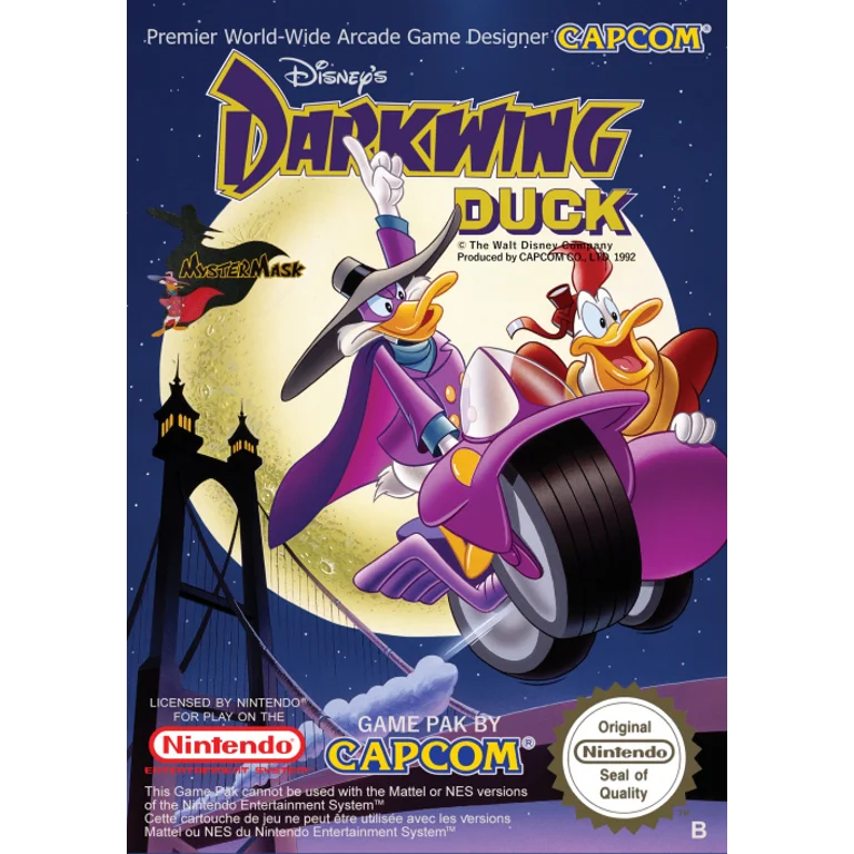 Jaquette de Disneys Darkwing Duck sur Nes