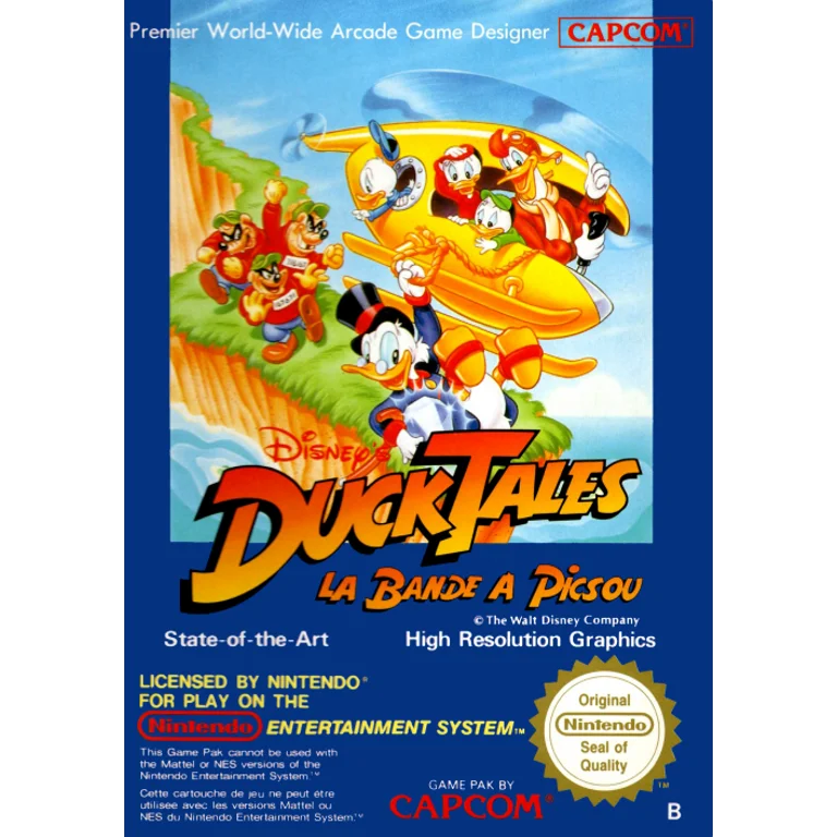 Jaquette de Disneys DuckTales La Bande a Picsou sur Nes