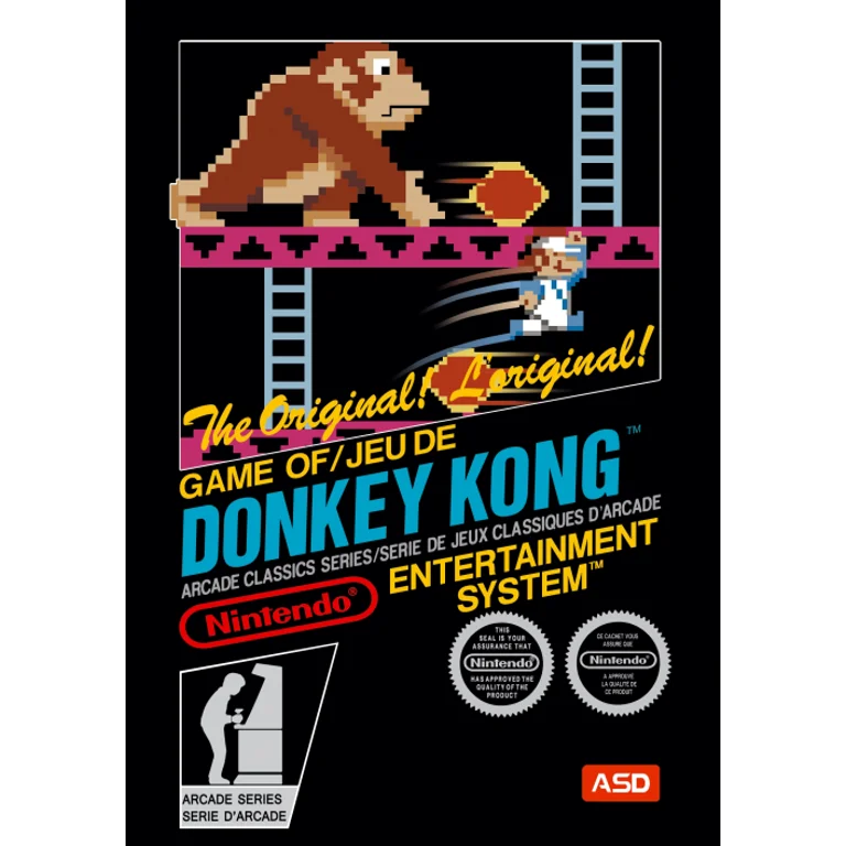 Jaquette de Donkey Kong sur Nes