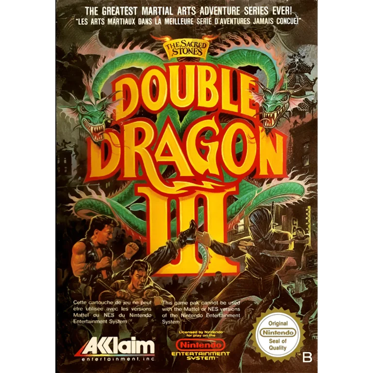 Jaquette de Double Dragon III The Sacred Stones 1 sur Nes