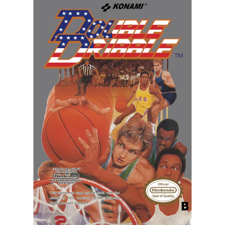 Jaquette de Double Dribble 1 sur Nes