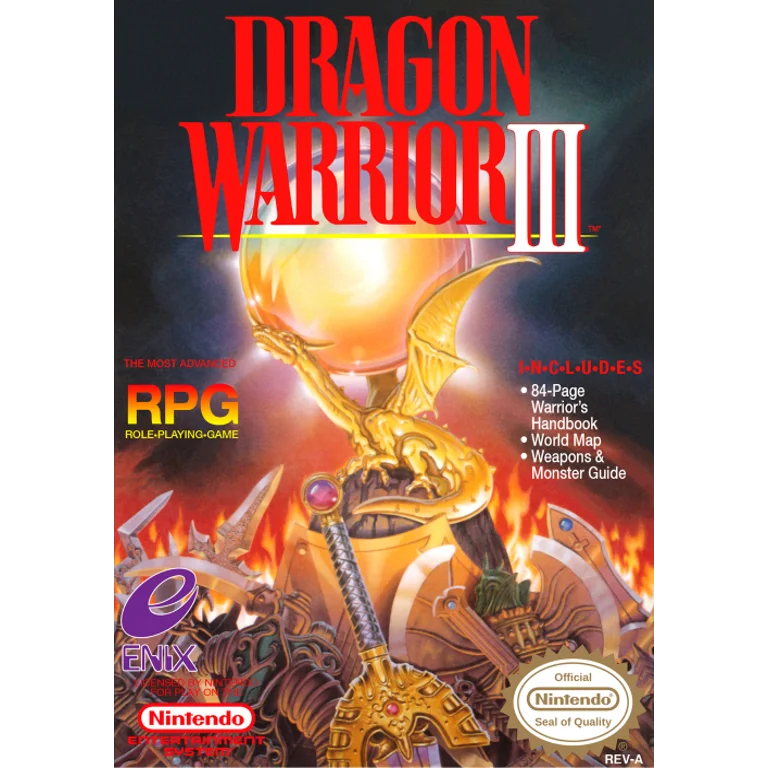 Jaquette de Dragon Warrior III 1 sur Nes