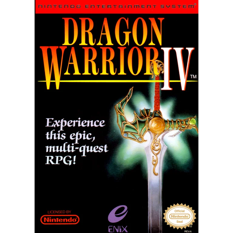 Jaquette de Dragon Warrior IV 1 sur Nes