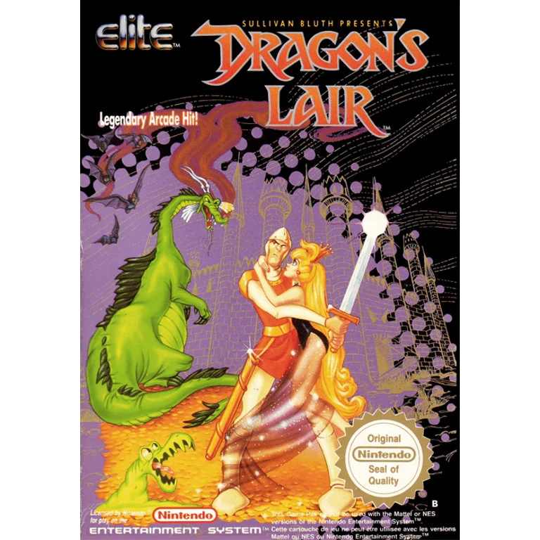 Jaquette de Dragons Lair 1 sur Nes