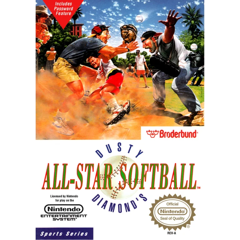 Jaquette de Dusty Diamonds All Star Softball 1 sur Nes