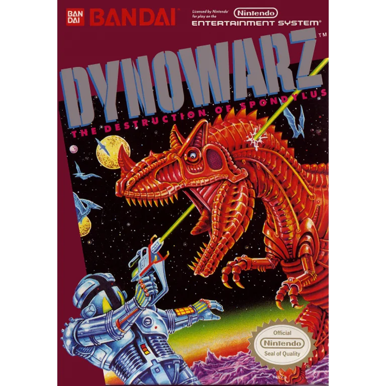 Jaquette de Dynowarz Destruction of Spondylus 1 sur Nes