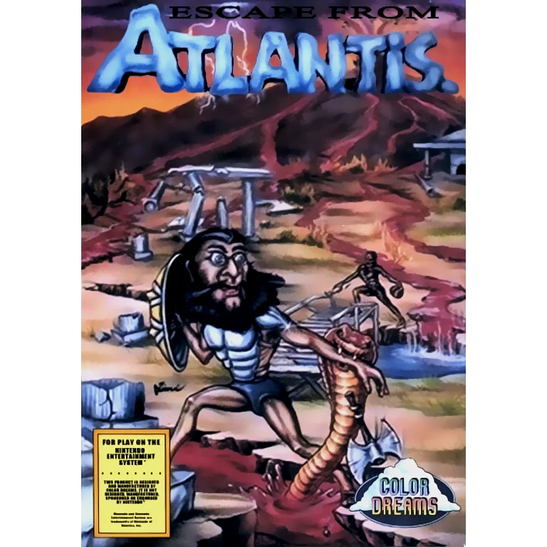 Jaquette de Escape from Atlantis 1 sur Nes