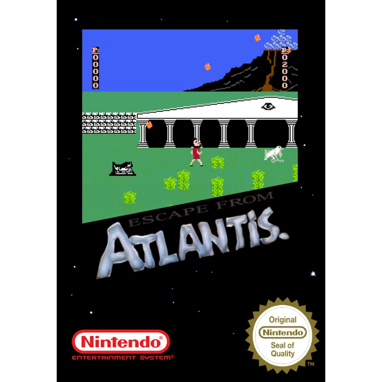 Jaquette de Escape from Atlantis sur Nes