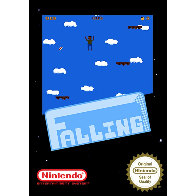 Jaquette de Falling 1 sur Nes