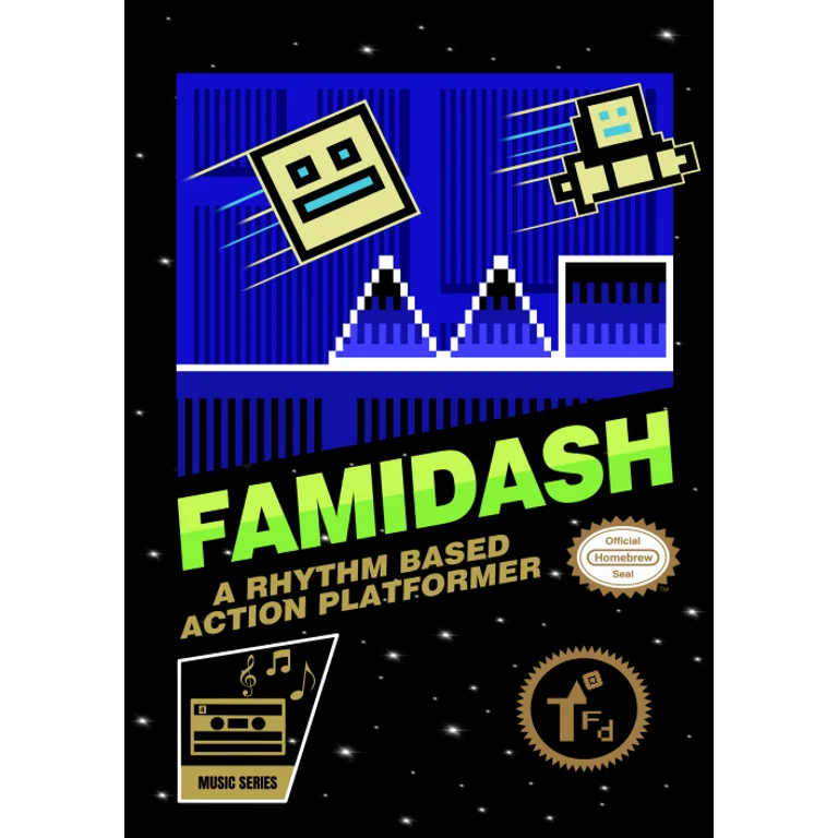 Jaquette de Famidash 1 sur Nes