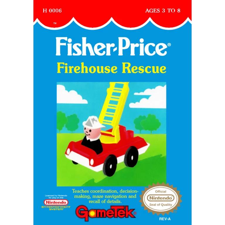 Jaquette de Fisher Price Firehouse Rescue 1 sur Nes
