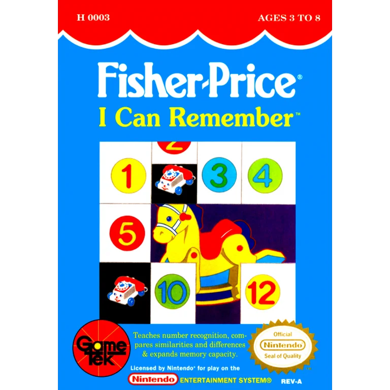 Jaquette de Fisher Price I Can Remember 1 sur Nes