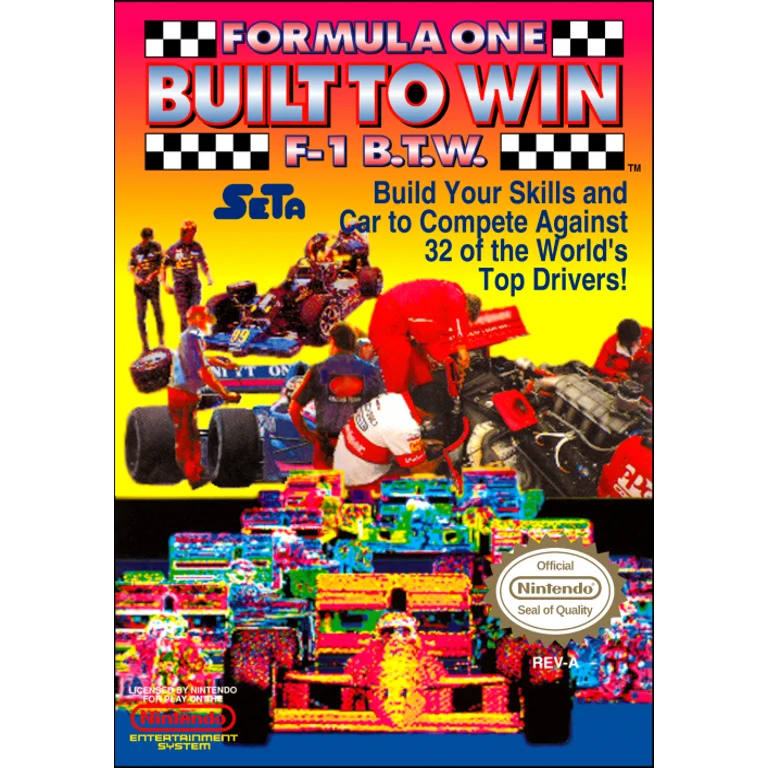 Jaquette de Formula One Built to Win 1 sur Nes