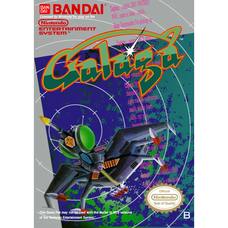 Jaquette de Galaga 1 sur Nes