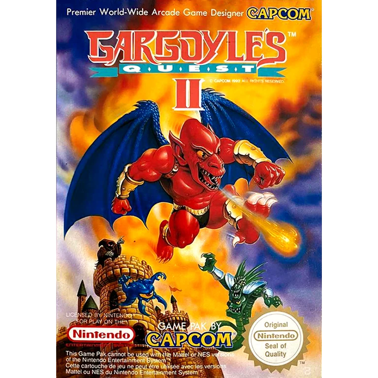 Jaquette de Gargoyles Quest II sur Nes