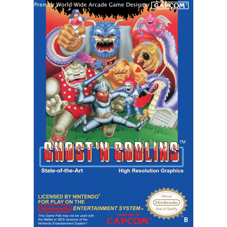 Jaquette de Ghostsn Goblins sur Nes
