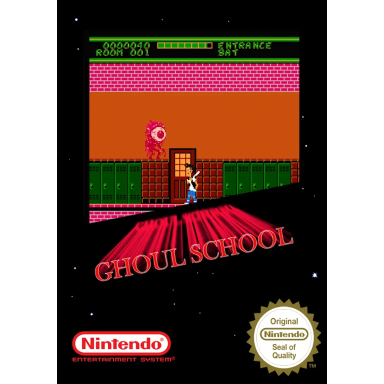 Jaquette de Ghoul School sur Nes