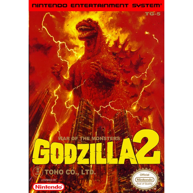 Jaquette de Godzilla 2 War of the Monsters 1 sur Nes