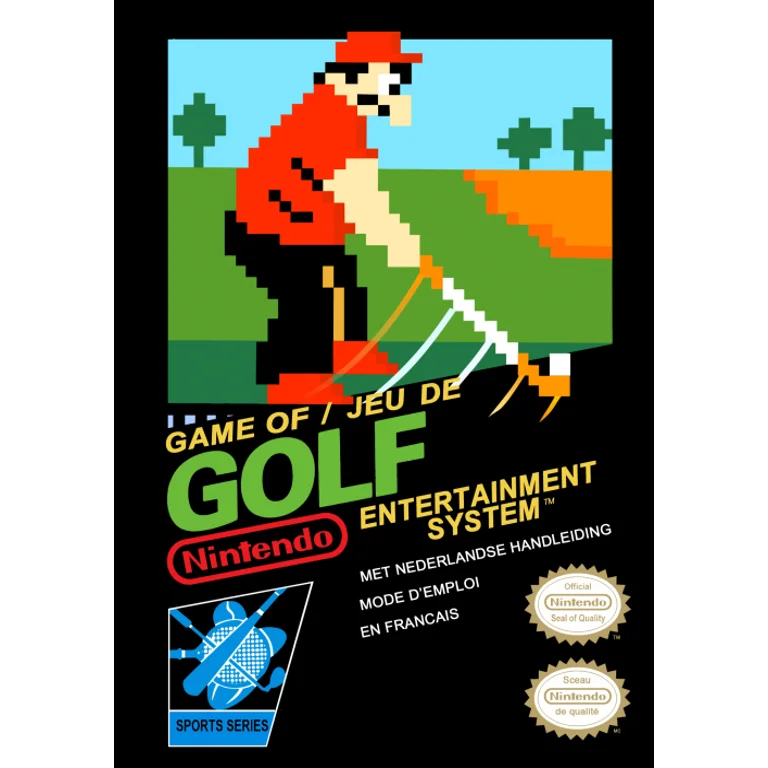 Jaquette de Golf 1 sur Nes