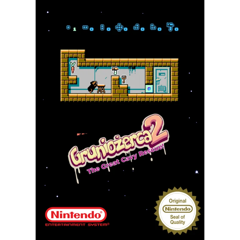 Jaquette de Gruniozerca 2 The Great Cavy Rescue sur Nes