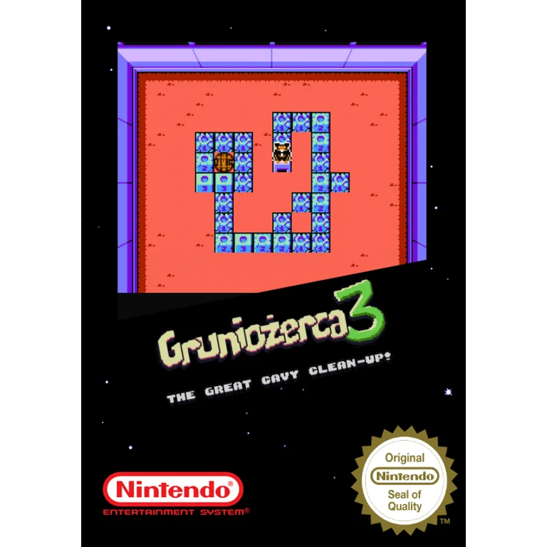 Jaquette de Gruniozerca 3 The Great Cavy Clean Up sur Nes