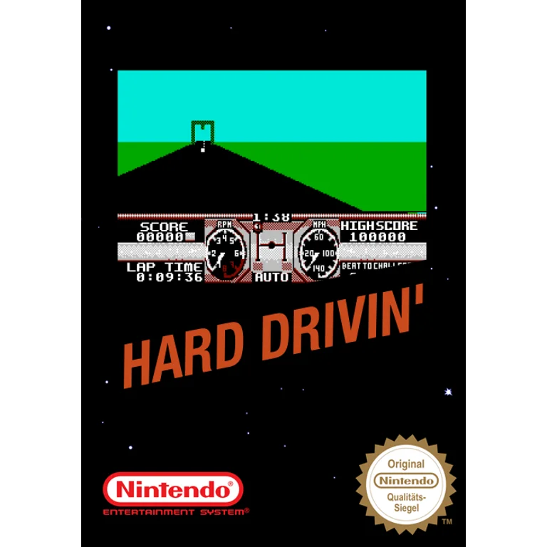 Jaquette de Hard Drivin 1 sur Nes