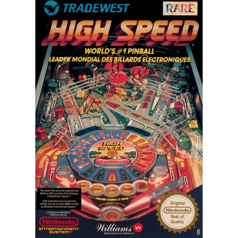 Jaquette de High Speed 1 sur Nes
