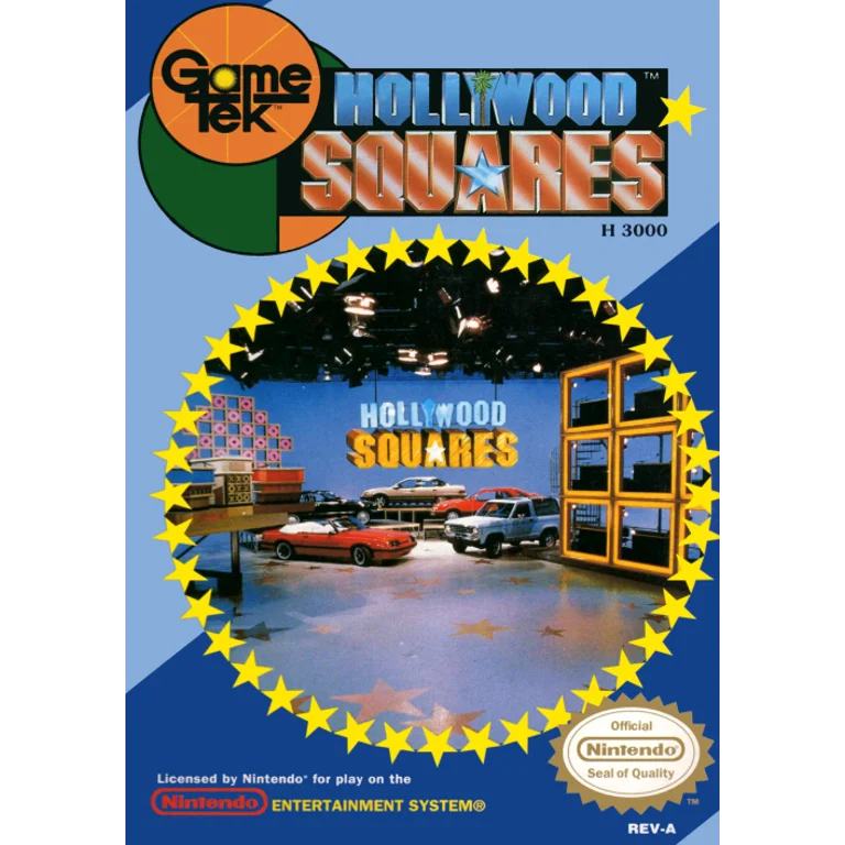 Jaquette de Hollywood Squares 1 sur Nes