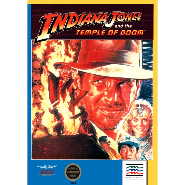 Jaquette de Indiana Jones and the Temple of Doom 1 sur Nes