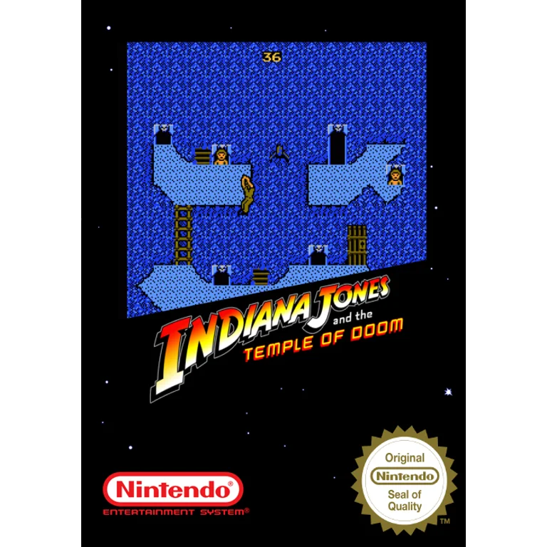 Jaquette de Indiana Jones and the Temple of Doom sur Nes