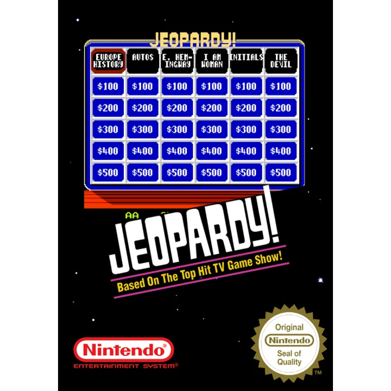 Jaquette de Jeopardy sur Nes