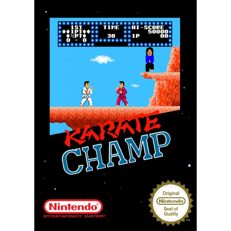 Jaquette de Karate Champ sur Nes