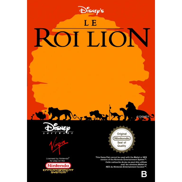 Jaquette de Le Roi Lion 1 sur Nes