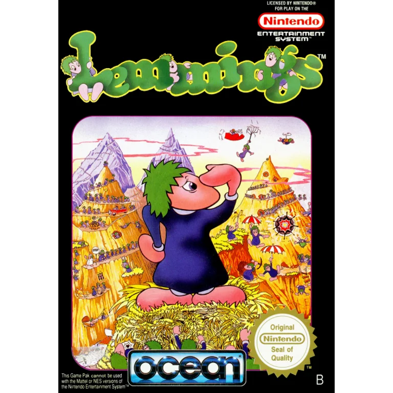 Jaquette de Lemmings 1 sur Nes