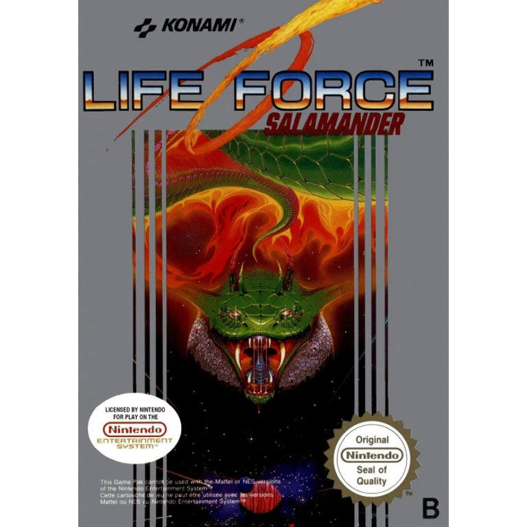 Jaquette de Life Force Salamander sur Nes