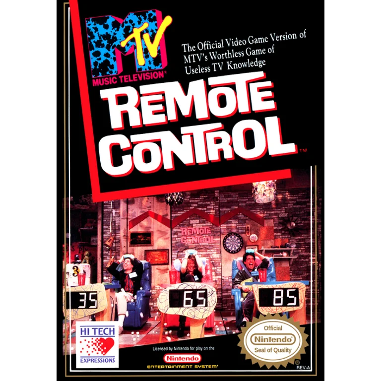 Jaquette de MTVs Remote Control 1 sur Nes