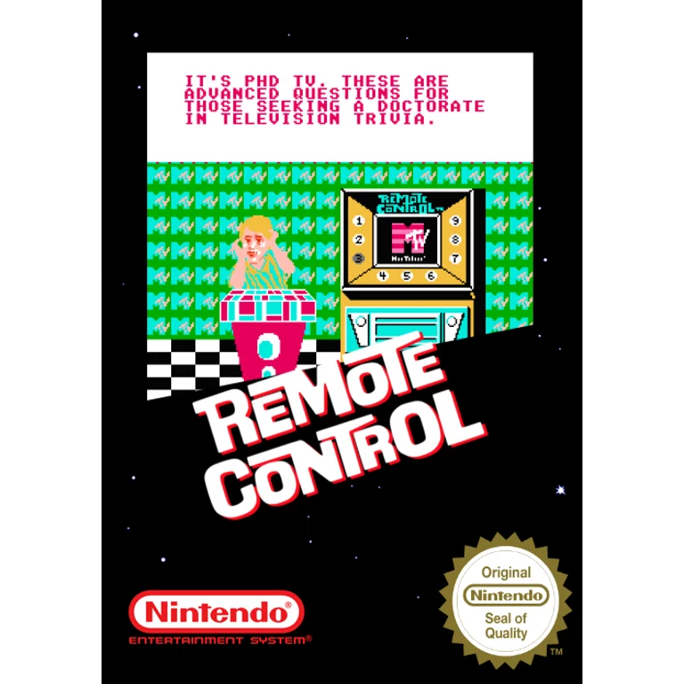 Jaquette de MTVs Remote Control sur Nes