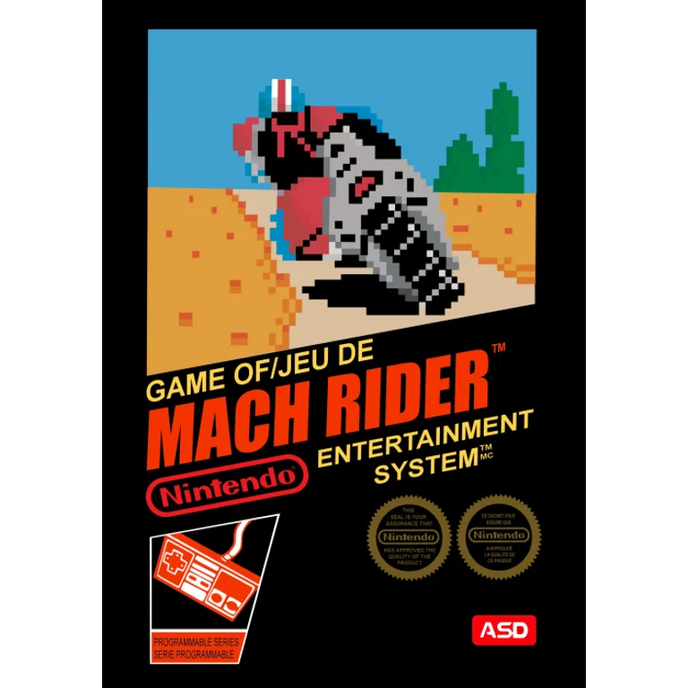Jaquette de Mach Rider 1 sur Nes