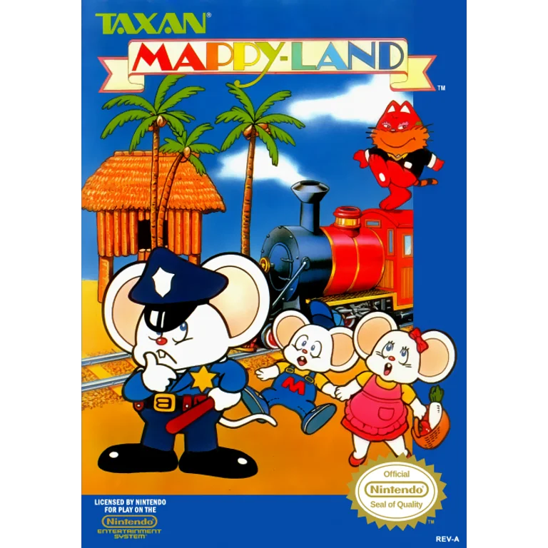 Jaquette de Mappy Land 1 sur Nes