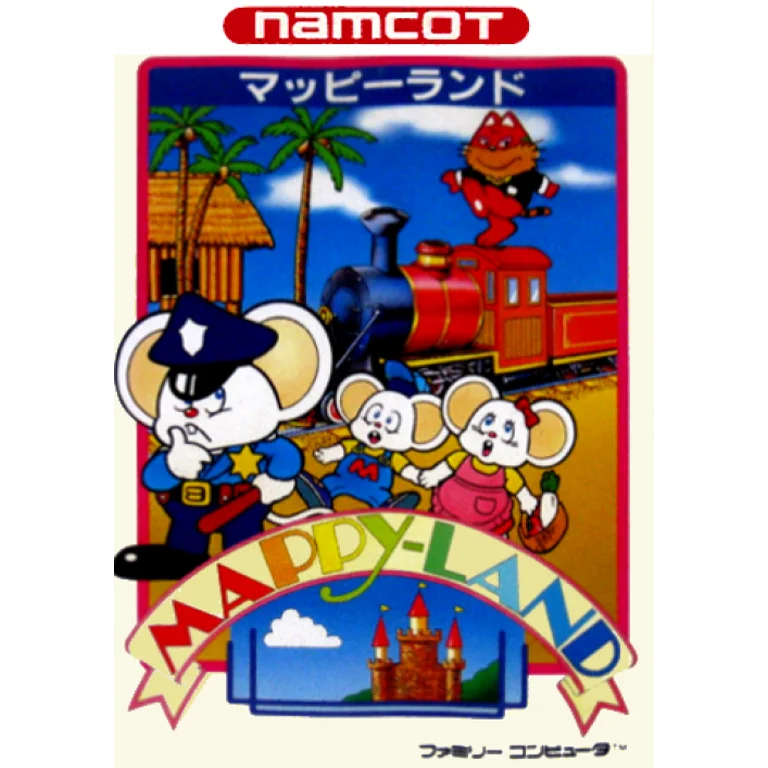 Jaquette de Mappy Land sur Nes