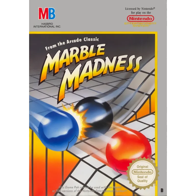 Jaquette de Marble Madness 1 sur Nes