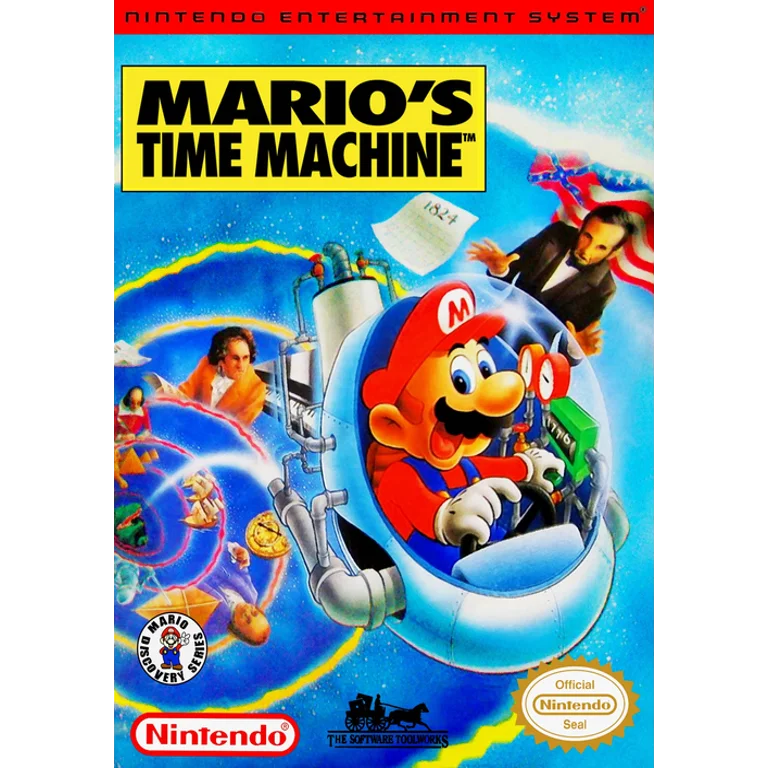 Jaquette de Marios Time Machine 1 sur Nes