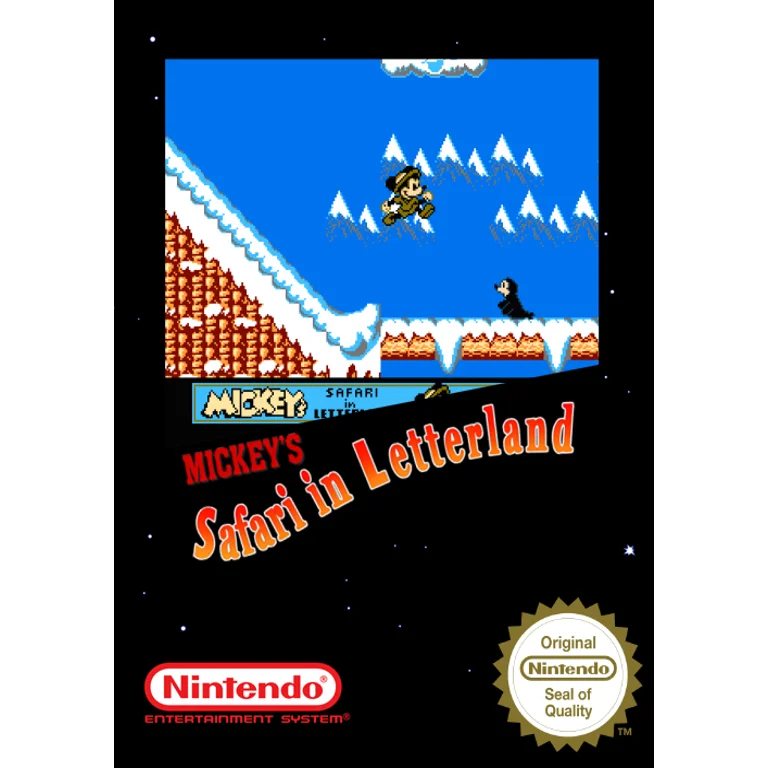 Jaquette de Mickeys Safari in Letterland sur Nes