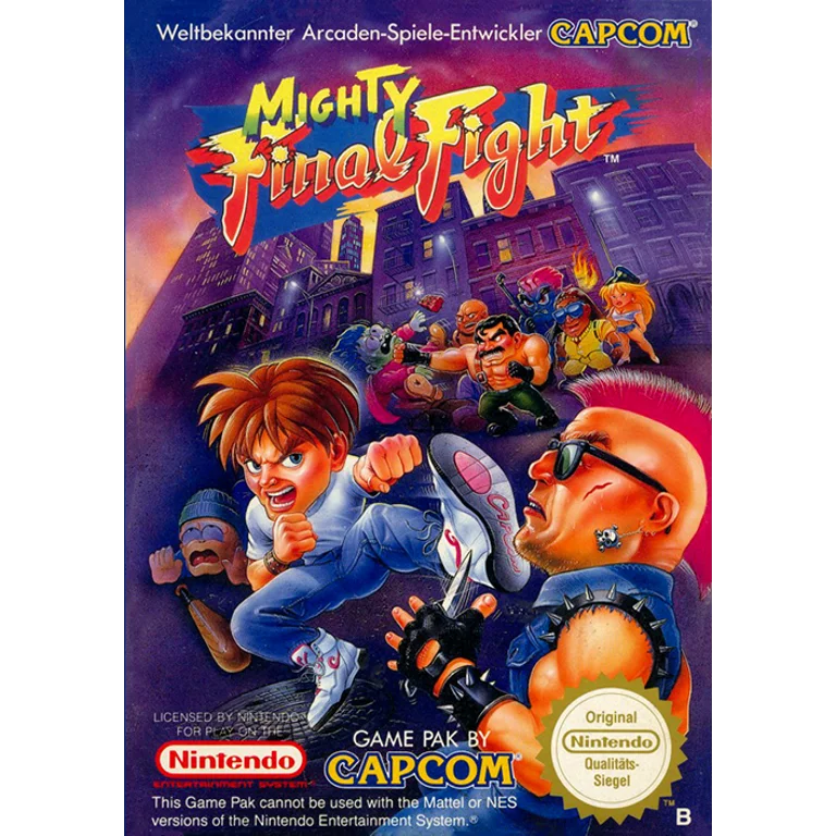 Jaquette de Mighty Final Fight 1 sur Nes