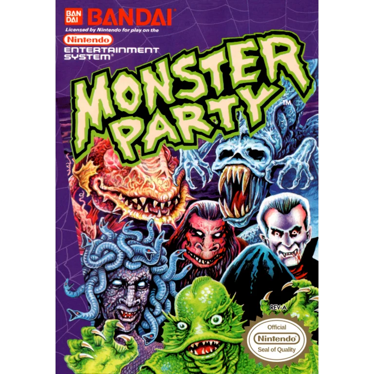 Jaquette de Monster Party 1 sur Nes
