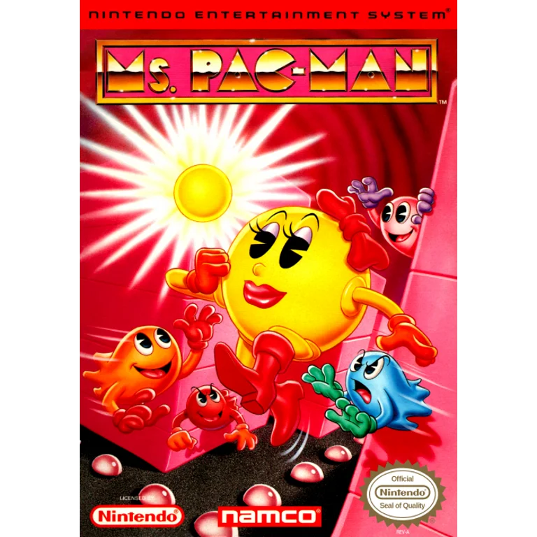 Jaquette de Ms. Pac Man Namco 1 sur Nes
