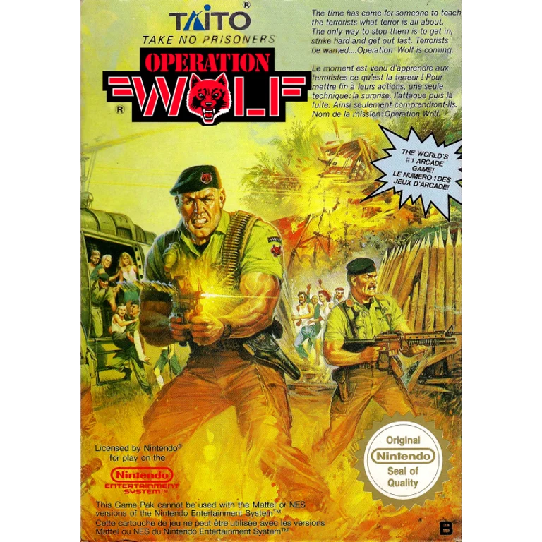 Jaquette de Operation Wolf 1 sur Nes