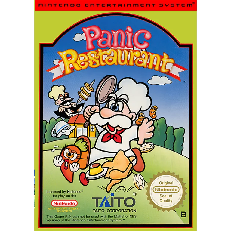 Jaquette de Panic Restaurant 1 sur Nes